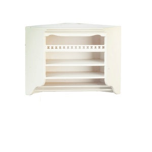 1:12 Kitchen top corner cabinet White JBM dollhouse miniature jj09047w