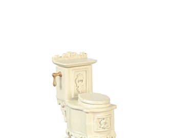 1/2 scale Bathroom Toilet JBM dollhouse miniature furniture JYS03453PW