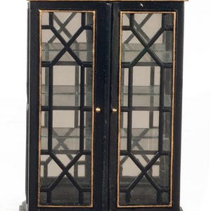 1:12 Display Cabinet Black  JBM dollhouse miniature furniture JJ31046BK