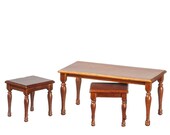 1 12 Nesting Tables set of 3 JBM Dollhouse Miniatures Furniture Round JJ21020wn