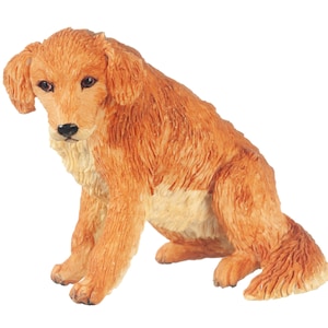 Golden Retriever Dollhouse Miniatures Fairy Garden A6022