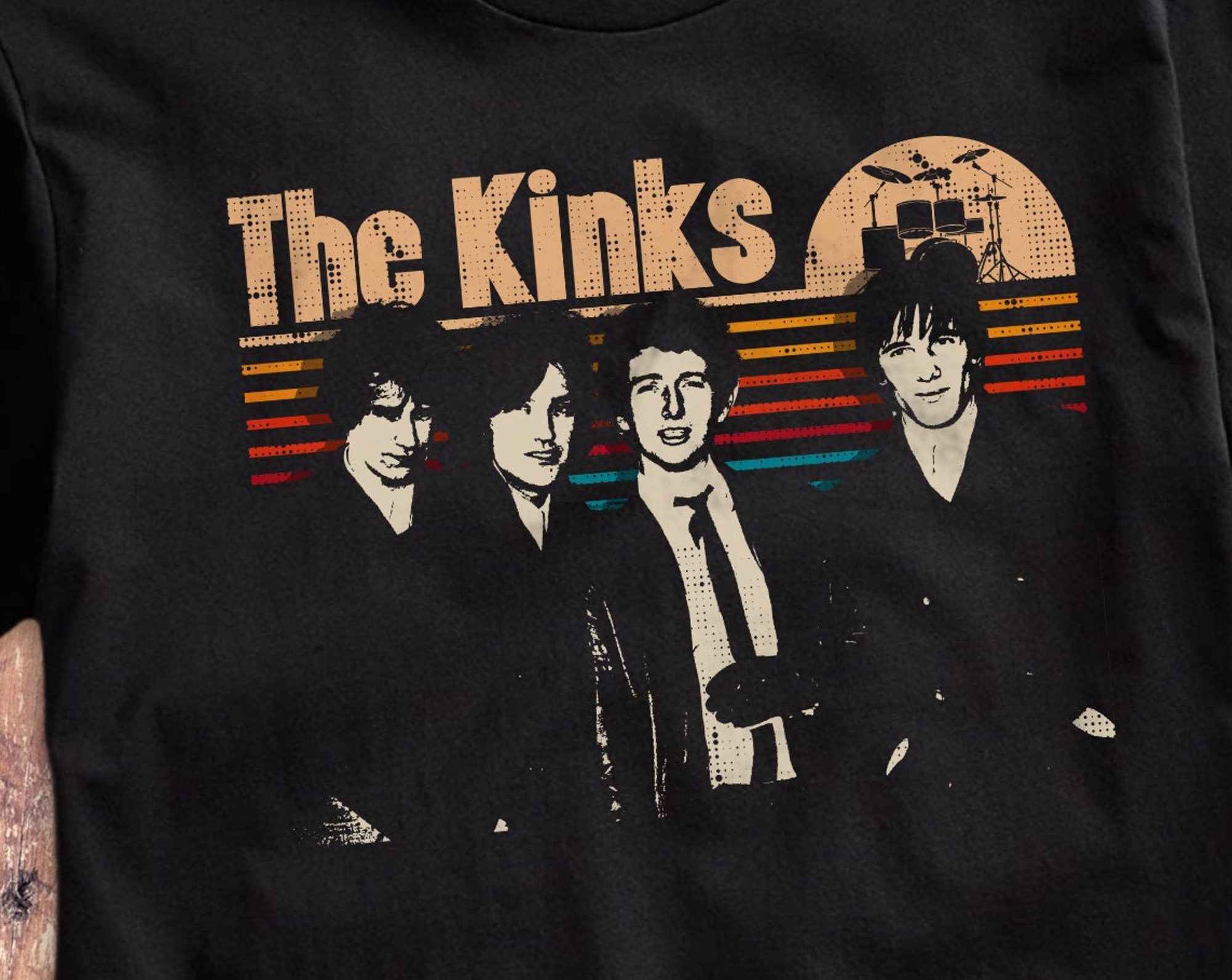 Vintage Das Shirt Knicke | The Rock Band Kinks Shirt Vintage Das Shirt Knicke | The Rock Band Kinks Shirt