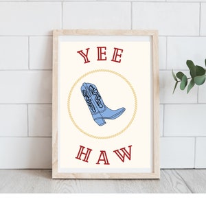 Long Live Cowgirls | Cowgirl Print | Retro Cowgirl | Western Prints | Cowgirl Boots