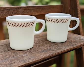 Vintage Pyrex Regency Mugs - Set of 2
