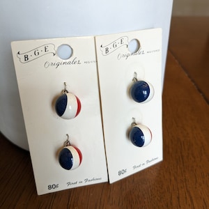 Vintage BGE Red White Blue Buttons