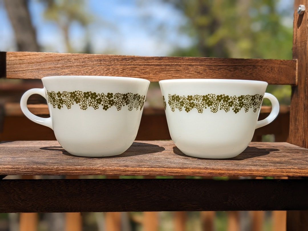 Pyrex Mugs Vintage Pyrex Spring Blossom Mugs ( Set of 2) - Etsy
