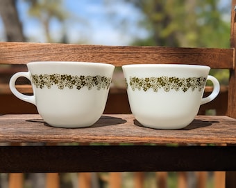 Vintage Pyrex Spring Blossom Mugs ( Set of 2)