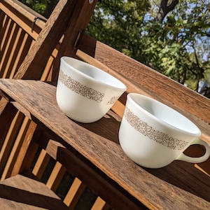 Vintage Pyrex Woodland Mugs ( Set of 2)