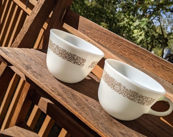 Vintage Pyrex Woodland Mugs ( Set of 2)