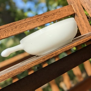 Vintage Glasbake White Bowl with Handle