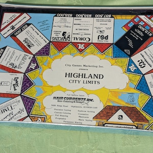 Vintage Highland, Indiana Board Game