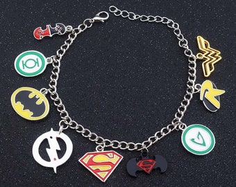 Pulsera con dije de los Vengadores de Marvel, correa para el brazo de superhéroe, joyería