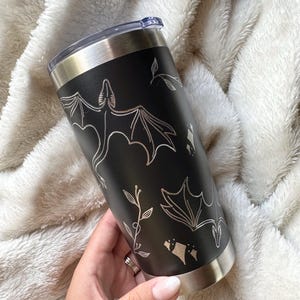 Hand Engraved Dragon Tumbler | Engraved Tumbler | Stainless Steel Tumbler | Dragon Cup | 20oz Tumbler | Hand Engraved Cup | Travel Mug
