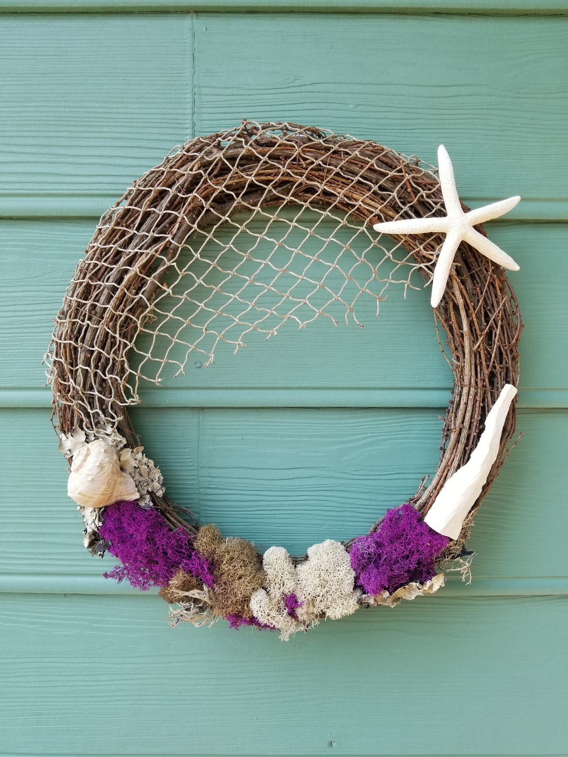 Wreath Under the Sea Wreath Ocean Wreath | Etsy