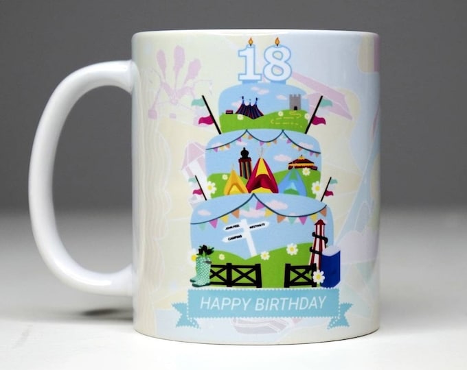 Personalised Music Festival Mug Inspired (Unofficial) - 11oz Birthday Christmas gift ideas Music Festival - Festival Merch