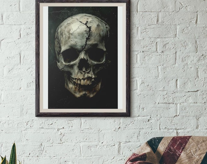 Premium Quality Art Print - Music Print Rock n Roll Skull Guitar Punk Alternative Prog Skeleton Music Festival - A4 A3 A2 - Festival Merch