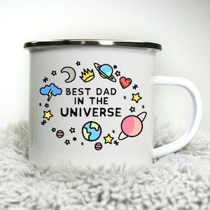 Mug Meilleur papa de l&#39;univers - Mug de camping 12 oz - Cadeau fête des pères, cadeau d&#39;anniversaire, cadeau d&#39;anniversaire pour papa, tasse drôle pour les pères, meilleur papa, papa mignon