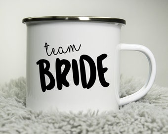 Team Bride Mug - Personalised Cup - for bride groom brides maids maid of honour - Wedding Team Bride Bride Squad Bride to be Just Married