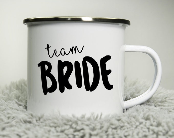 Team Bride Mug - Personalised Cup - for bride groom brides maids maid of honour - Wedding Team Bride Bride Squad Bride to be Just Married