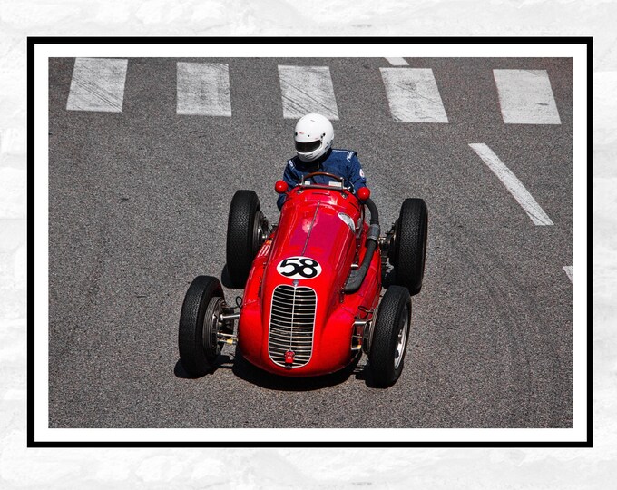 Monaco Race Circuit Print - Monaco Poster -  Grand Prix Historique  - Living room office home decor  - A4 A3 A2  - Festival Merch