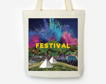 Premium Music Festival -  High Quality Music Festival Bag - Premium Linen Cotton Tote Bag  - parklife download - Festival Merch
