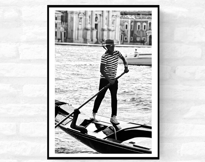 Venice Print Italy Travel Photography Venezia Italia Veneto region - Black and White - office home decor - A4 A3 A2 - Festival Merch