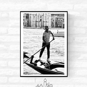 Venice Print Italy Travel Photography Venezia Italia Veneto region - Black and White - office home decor - A4 A3 A2 - Festival Merch