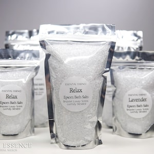 22 Essential Oils Available - 100% Pure Epsom Bath Salts - Premium Grade Essential Oils - by Essential Essence