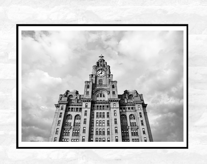 Liverpool Print - Premium Quality - A4 A3 A2 - Black and White - Beatles Albert Docks Cavern Club - Festival Merch
