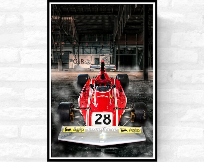 Niki Lauda - Monaco Race Circuit Print - Monaco Poster - office home decor - A4 A3 A2 - Grand Prix Historique - Festival Merch