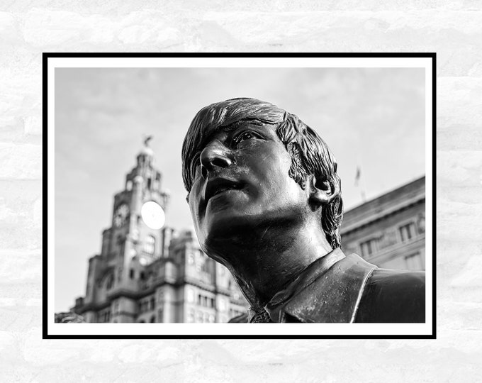 Liverpool Print - Premium Quality - A4 A3 A2 - Black and White - Beatles Albert Docks Cavern Club - Festival Merch