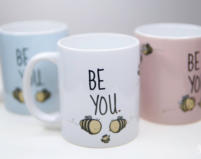Personalised Be Yourself Mug 11oz - Bumble Bee - Be You - Bee Mug Bee Gift for her for him lgbt pride coming out -  Festival Merch™