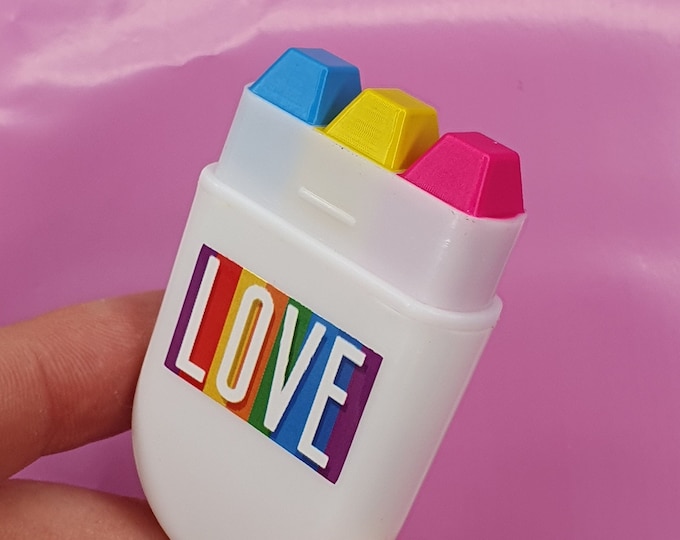 Pansexual Flag Face Paint Rainbow Fan Brush Face Paint - glide along your face - Pride Flag LGBT pansexual Festival Make up Party Gift pan