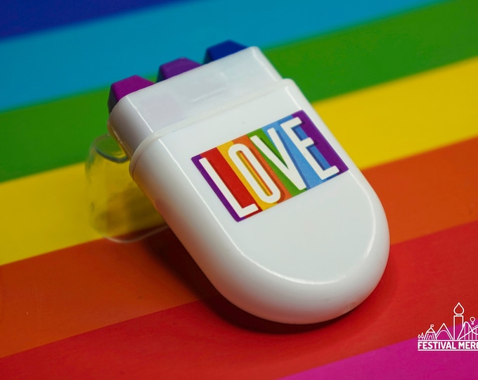 Bi Flag Face Paint Rainbow Fan Brush Face Paint - glide along your face - Pride Flag LGBT Bisexual Festival Make up Party Costume Gift