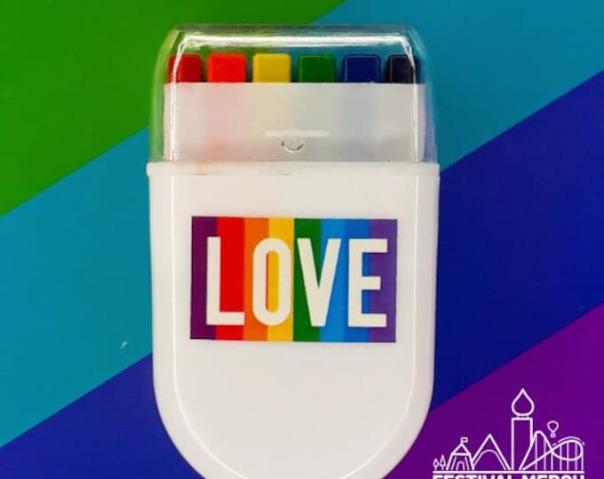 Rainbow Fan Brush Face Paint - glide along your face - Pride Flag LGBT Gay Lesbian Bi Trans Festival Make up Party Costume Gift non uv