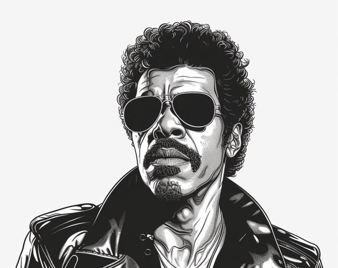 Lionel Richie Art Famous Faces Music Musician Celebrity Wall Art Print - A4 A3 A2 - Festival Merch