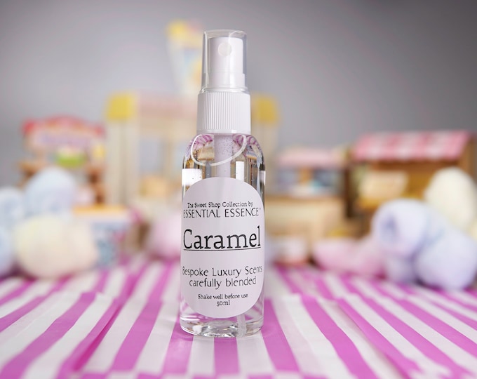 Caramel Room Spray - Linen Spray 50ml 5ml  Premium Fragrance Oil by Essential Essence™