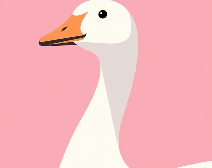 Funny Animal Wall Art Goose - A4 A3 A2 - Festival Merch