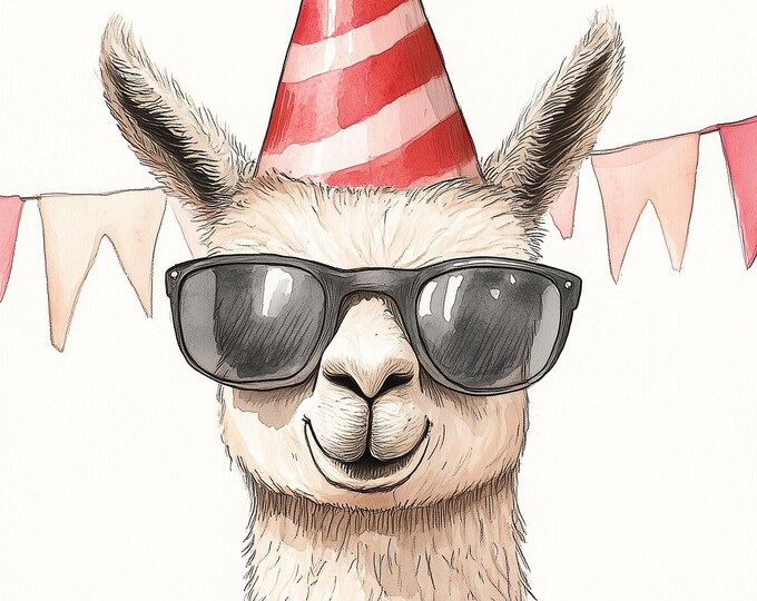 Funny Animal Wall Art - Printed in the UK Premium Quality - A4 A3 A2 - Festival Merch