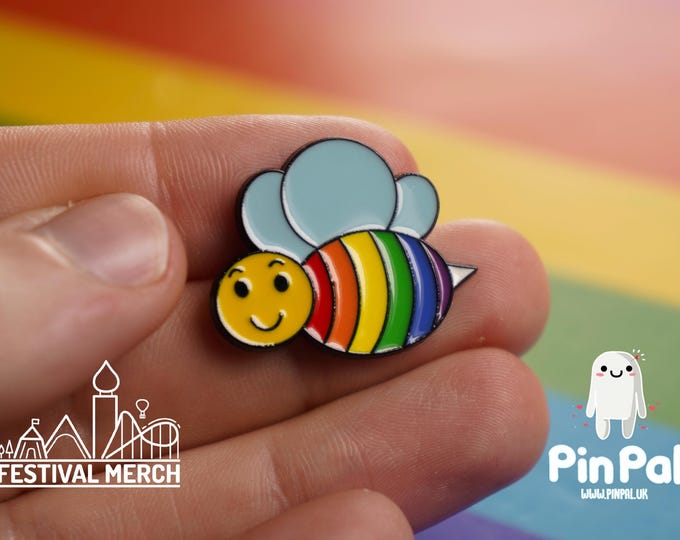 Rainbow Flag Pin | Enamel - PinPal UK050 - LGBT Pride Badge Stud Lesbian Gay Bisexual Transgender Queer Metal Button Pride gift Pride outfit