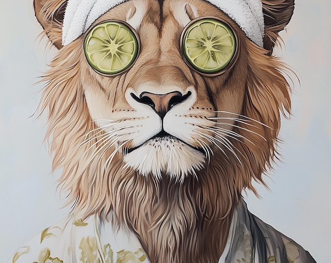 Funny Animal Wall Art - Printed in the UK Premium Quality - A4 A3 A2 - Festival Merch