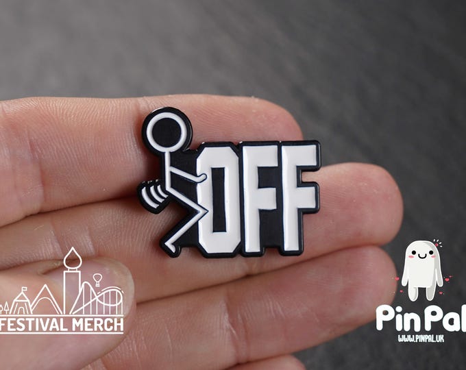 Funny Enamel Pin - PinPal UK138 - Pin Badges - Funny Gift, Music Gift, Anime Gift, Cute Gift, Positive gift, Cheeky Rude Gift, Unique Gift