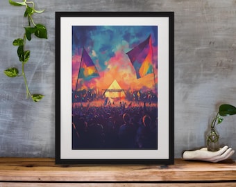 Personalisable Music Festival Print (Unofficial) - A4 A3 A2 - Music Festival Poster - Festival Merch