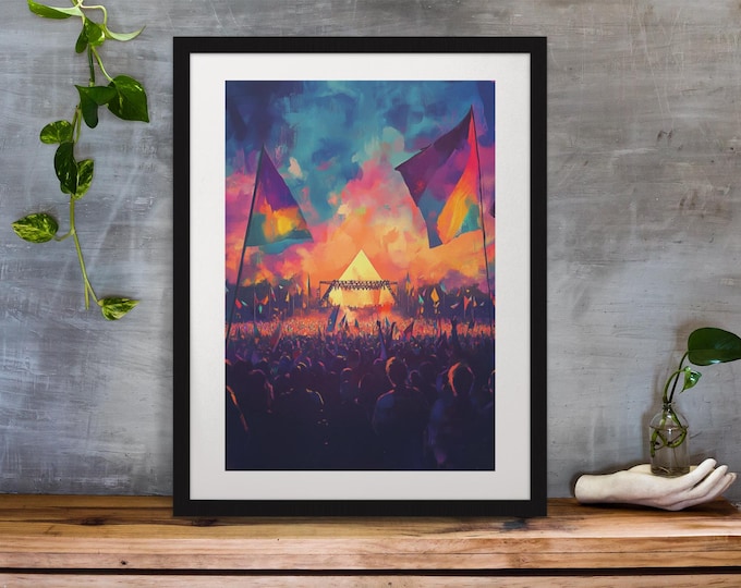 Personalisable Music Festival Print (Unofficial) - A4 A3 A2 - Music Festival Poster - Festival Merch
