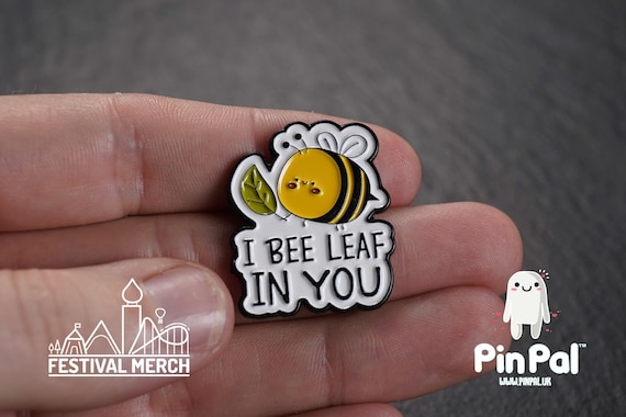Bee Enamel Pin - PinPal UK198 - Pin Badges - Funny Gift, Music Gift, Anime Gift, Cute Gift, Positive gift, Cheeky Rude Gift, Unique Gift