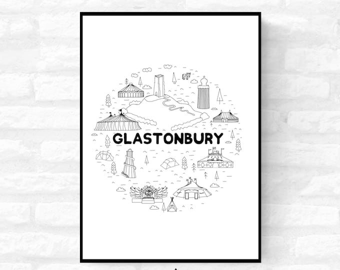 Personalised Music Festival Inspired (Unofficial)  - A4 A3 A2 - Print Cushion Bag Cup Metal Sign - Festival Merch