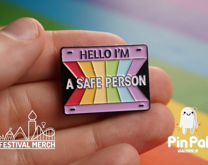 Rainbow Flag Pin | Enamel - PinPal UK069 - LGBT Pride Badge Stud Lesbian Gay Bisexual Transgender Queer Metal Button Pride gift Pride outfit