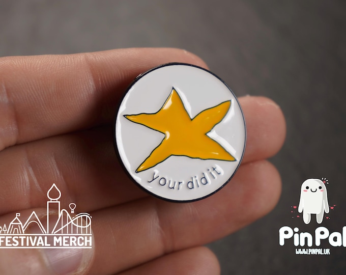 Funny Enamel Pin - PinPal UK110- Pin Badges - Funny Gift, Music Gift, Anime Gift, Cute Gift, Positive gift, Cheeky Rude Gift, Unique Gift