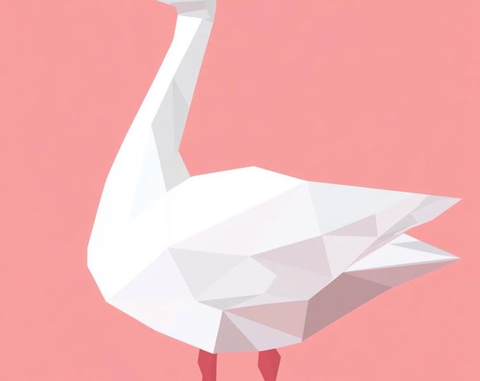 Funny Animal Wall Art Goose - A4 A3 A2 - Festival Merch