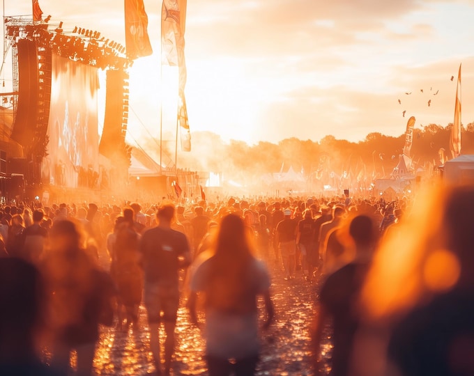 Personalisable Music Festival Print (Unofficial) - A4 A3 A2 - Music Festival Poster - Festival Merch